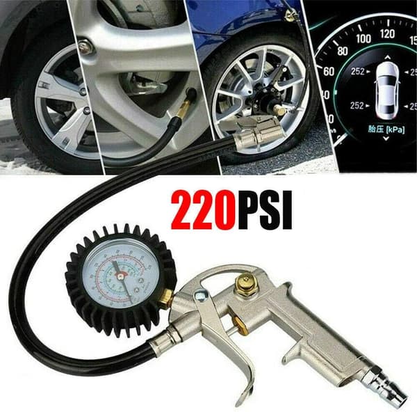 Rengaspumppu painemittarilla 220PSI ja letkulla A