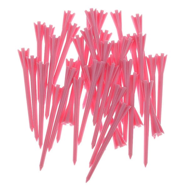 Pakke med 40 stk. helt nye professionelle Tee System golftees i pink