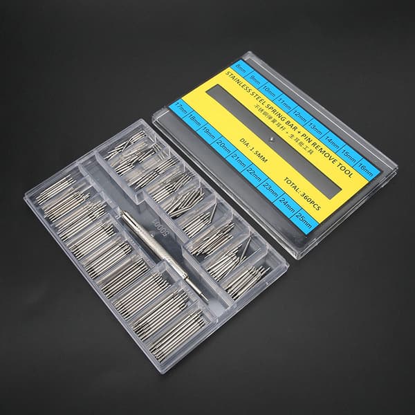 360 pcs Double-Sided Spring Bars for Watch Strap Removal Tool Watch Repair Tool