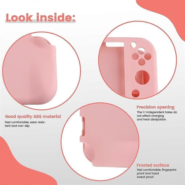 Rosa Bæreveske Kompatibel Med, Bærbar Veske For Switch Lite Med Oppbevaring