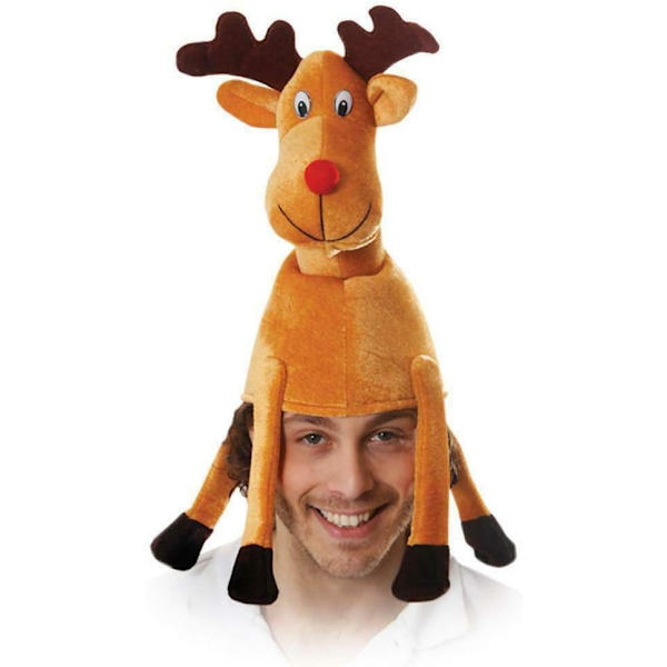 Jule-rensdyrhat - One Size - Juleudklædning Rudolf