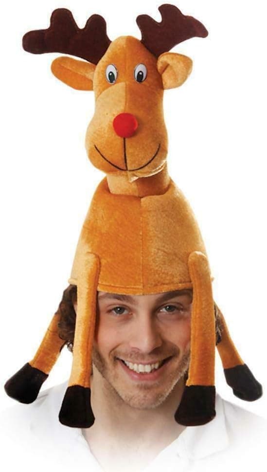 Reinsdyrhatt - Én størrelse - Julemaskeradefest Rudolf