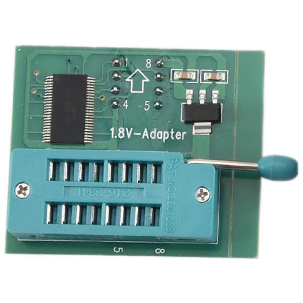 1 sett CH341A 24 25-serie EEPROM Flash BIOS USB-programmerer+SOIC8 SOP8 testklemme+SPI 1.8V-adapter+SOP8 SOIC8 til DIP8