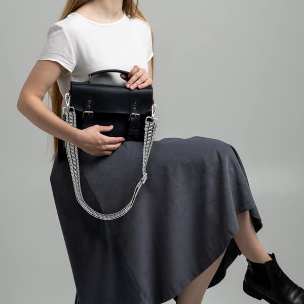 Bred axelrem, justerbart ersättningsbälte i gitarrstil för crossbody handväska