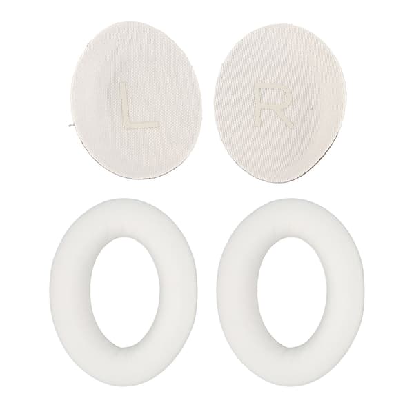 Headset Ear Pads Soft Noise Isolation Replacement Wireless Headphone Ear Cushions for QuietComfort45 White