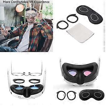 Eyeglass Spacer Protection for 3 Accessories Lens Protector Eyeglass Lens Insert Bumper Frame Anti-scratch Rings (combination)
