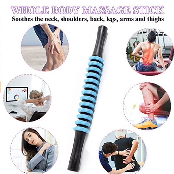 Muscle Roller Stick Body Massage Sticks Tool Muscle Roller Massager with Non-slip Handle