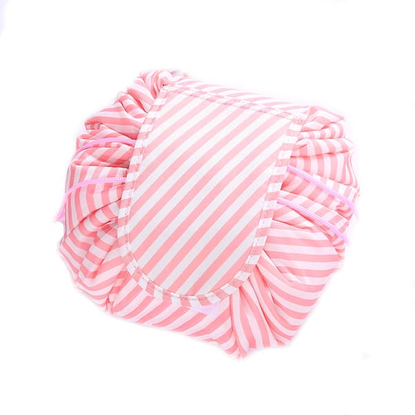 Kosmetiktaske med tyk snøre (pink) - Kosmetikarrangør
