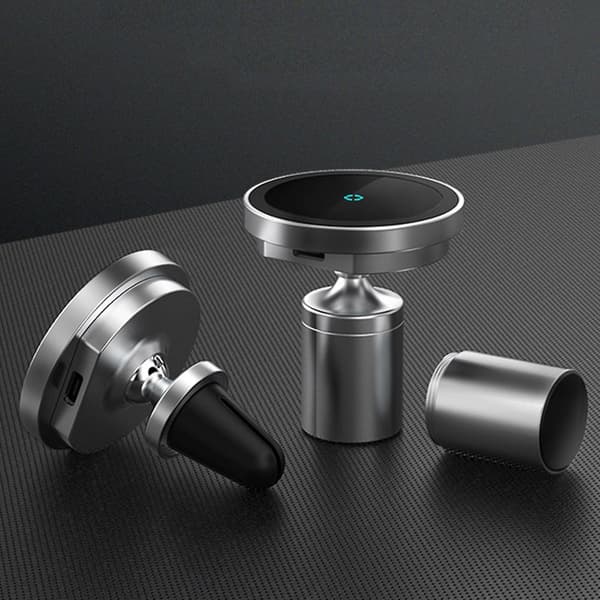 15W Magnetisk Trådløs Bilopladerholder til iOS 8pin 12 Pro Max