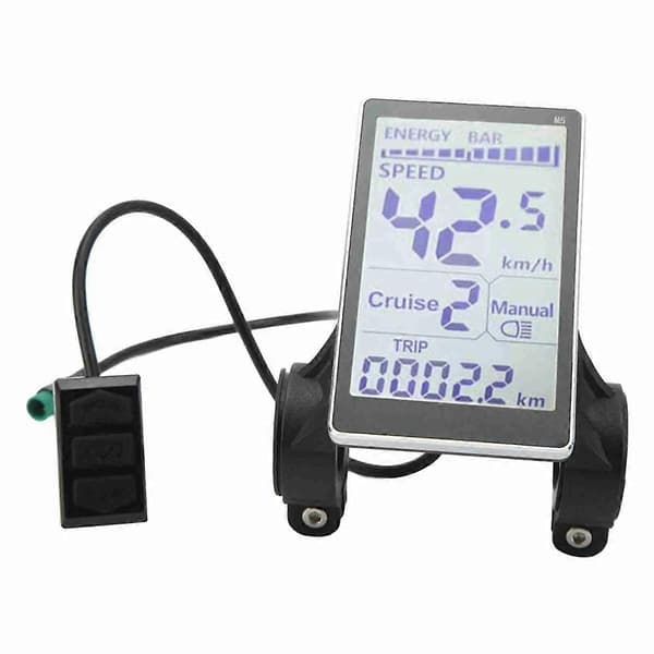 Elektrisk Cykel LCD Måler 5 Pin 24V 36V 48V 60V Universal E Scooter M5 LCD Panel Skærm til 31.8 22.2 [DB]