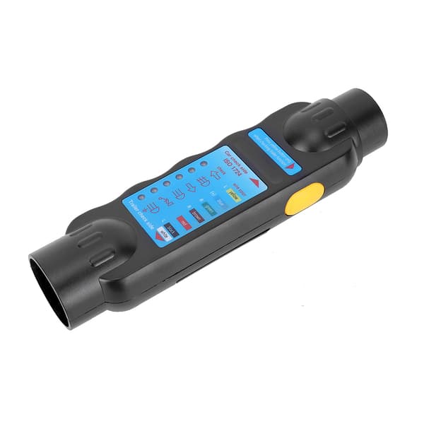 7-pin Trailer Plug Socket Tester Wiring Circuit Light Test Tool Resistance 12V