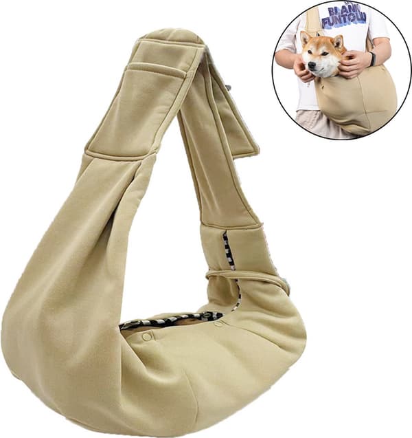 Hundebæresele, Vanntett, for Små Hunder opp til 10 kg, Khaki