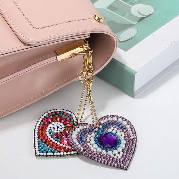 5D Diamant Full Tegning Nøkkelring Strass Tegning Broderi Gjør