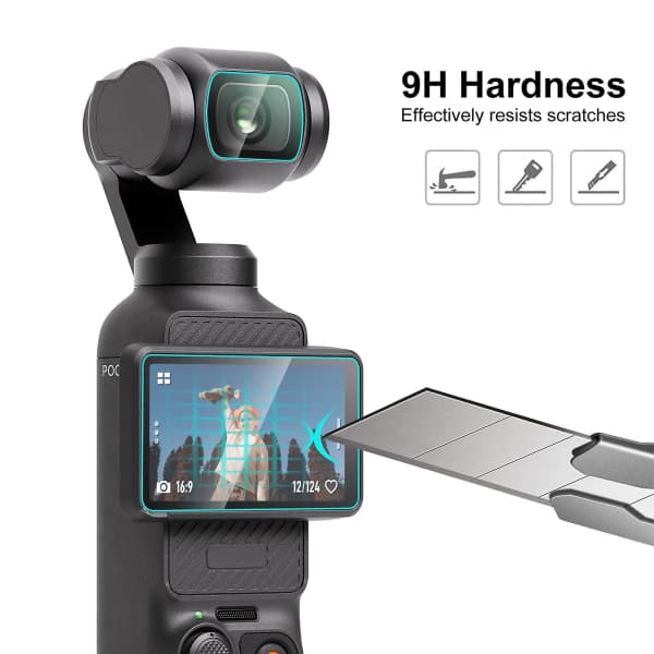 Puluz Hærdet Glas Linsebeskyttelse til Dji Osmo Pocket 3