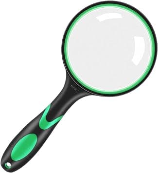 Magnifying Glass, 10x Handheld Reading Glass 75mm Magnifier