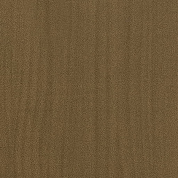 Plant box honey brown 31x31x70 cm solid pine