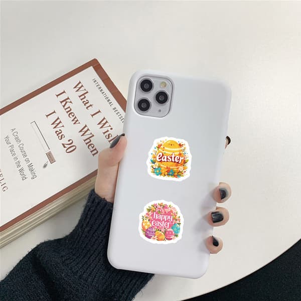 500 Pcs Easter Stickers 1 Inch Bunny Sticker Cute Egg Stickers