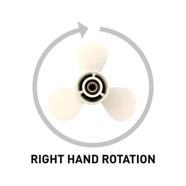 Outboard Propeller for 6hp 8 1/2 X7 1/2 Boat Engine Screw Marine Engine Part 7 Spline 6g1-45943-00-e [Db] white white
