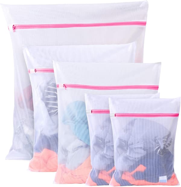 (1XL+2L+2M) 5-pack tvättnät, tvättpåse