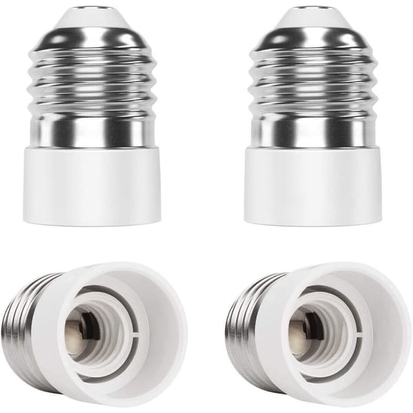 TTIO E27 til E14 4-delt fatningsadapter Højkvalitets lampefatningsadapter til LED-pærer & Glødepærer & CFL-pærer
