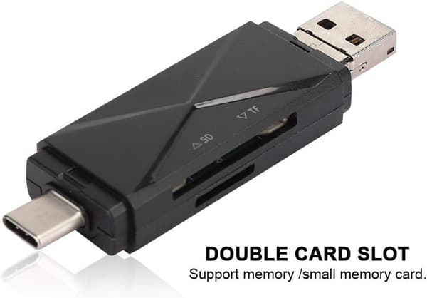 Typ C-kortläsare, USB 2.0 5 i 1 OTG-multikortläsare Konverter