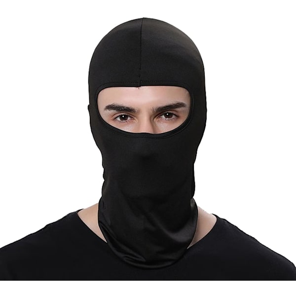 Balaclava / skimaske / MC-hætte Sort 1-pak