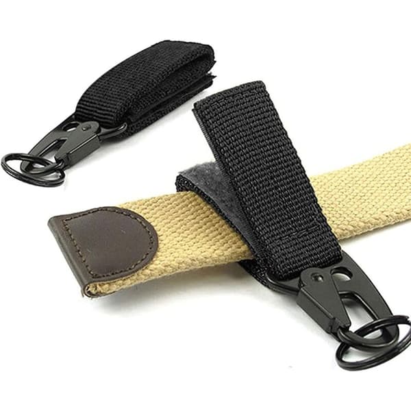 Taktisk karabinhage, sort, 2 stk. - Kompatibel med vest og webbing til camping og vandring