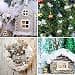 1 * 1,5 m tjock konstgjord snöfilt för jul