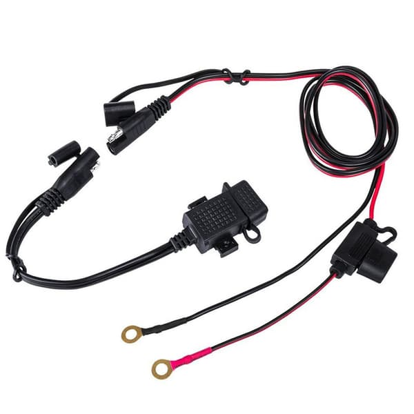 Motorsykkel Vanntett SAE til USB-kabeladapter USB-lader 2.1A Hurtiglading