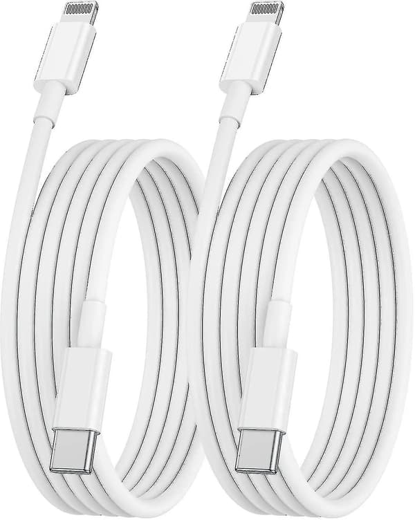 Usb C–Lightning-kaapeli 2m, 2 kpl iPhone-latauskaapeli 2m Apple Usb C -laturille