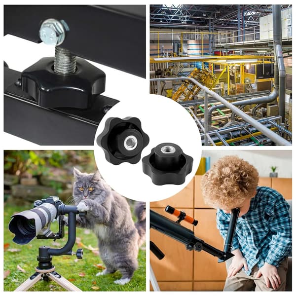 6 st M8 vingmuttrar stjärnklämmor muttrar M8 vingmutter ytterdiameter