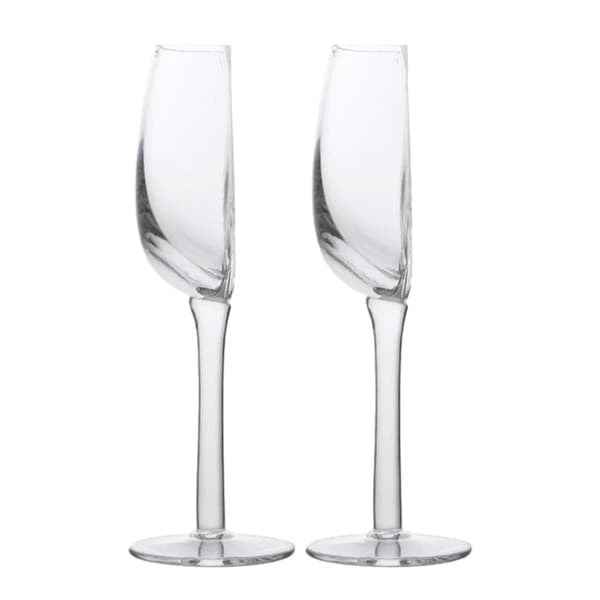 Et halvt glas vinbæger 1/2 sæt Husholdnings elegante vinkopper til champagnevin 2pcs