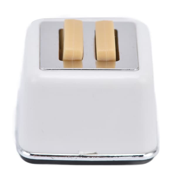 Mini Toaster 1:12 Miniature Scene Vivid Delicate Bread Machine Model for Over 3 Years Old