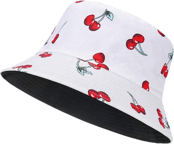 Bomuldshat, sommerfiskehat til kvinder og mænd, (Cherri
