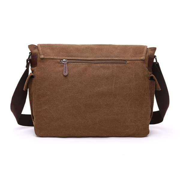 Canvas axelväska, herr crossbody väska, avslappnad skolväska för studenter