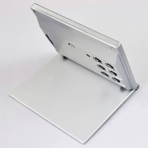 Foldable Battery-Powered Calendar Temperature Digital Alarm Clock