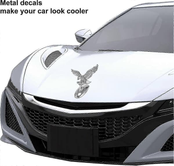 3D-metalliset autotarrat - Vedenpitävä kotka-tarra