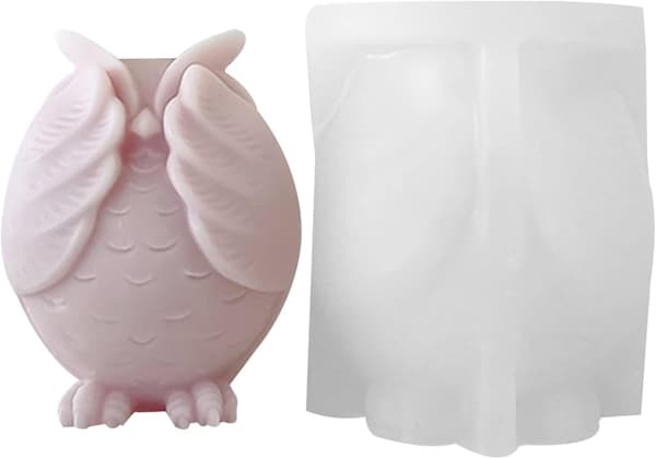 3D Ugle Silikonform | Fleksibel Silikonform for Lyss og Gipsartikler (DB)