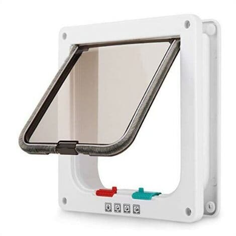 Intelligent katteluke hvit farge 20 x 19 cm