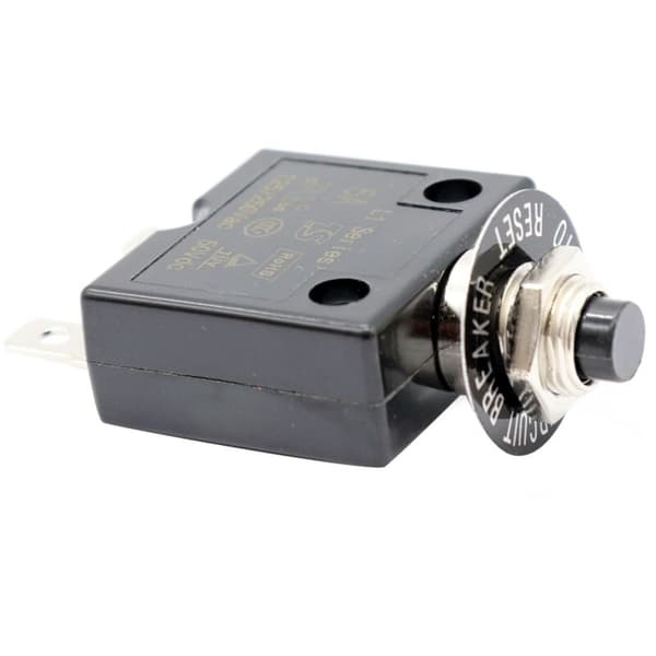 1 X 5A 12V/24V Resettable Thermal Panel Circuit Breaker with Push Button and Waterproof Cap