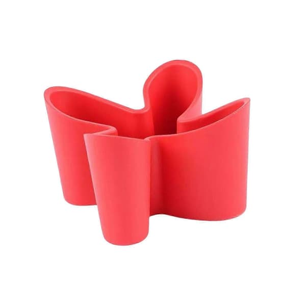 Remote Control Storage Container with Lid for Desk and TV Stand Red Red