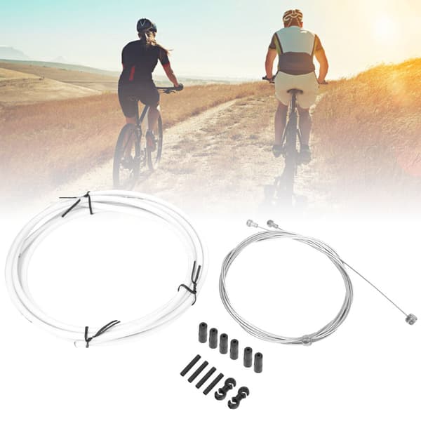 Cykelbremse Gearkabelhus Sæt Gearkit Cykeltilbehør Hvid