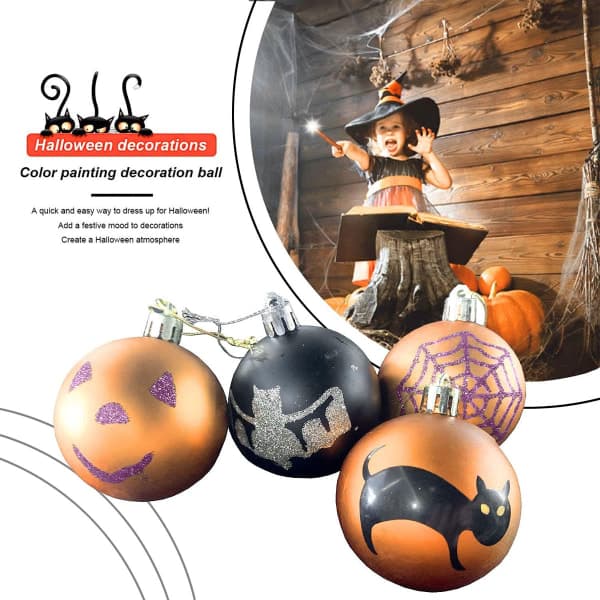 Halloween-koristeet, roikkuvat pallot, juhla- ja pilailutarvikkeet