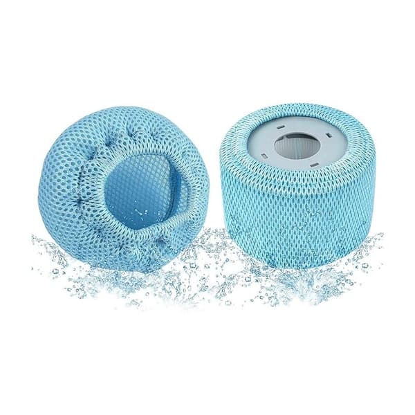 2 Delar Skyddsfilter kompatibla med spafilter, nätöverdrag för mSPA reservfilter, elastiskt nät skyddsfilter för filterpatroner, fille