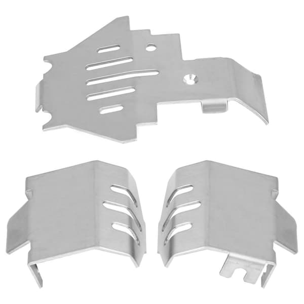 5 stk. chassisbeskyttere i rustfrit stål til Traxxas TRX-4 82056-4 RC-bil