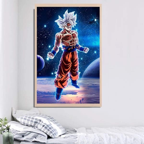 (Dragon Ball 12\" x 16\") Diamantbroderisæt til voksne og ki