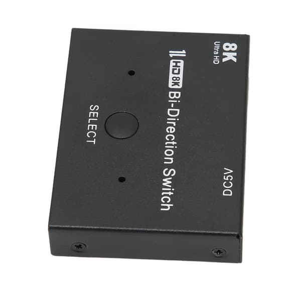 HD Multimedia Interface Switch 48 Gbps 2x1/1x2 Tovejs Splitter Understøtter 8K 60Hz/30Hz 4K 120Hz/60Hz