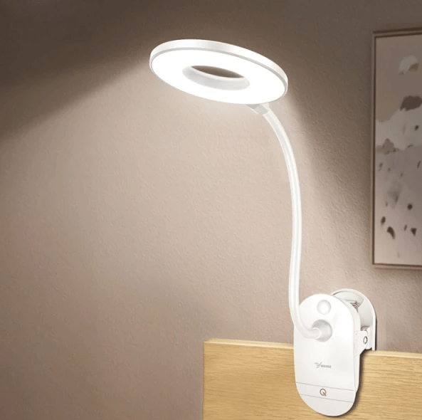 Oppladbar LED-lampe med klemme - Dimbar