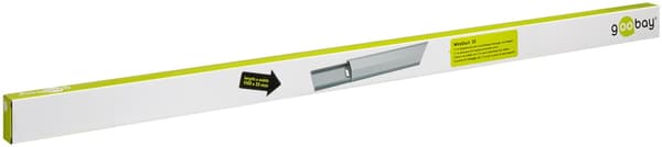 Halvrund kabelkanal i aluminium Silver