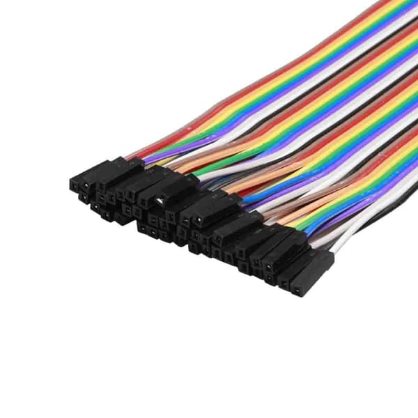 5 sæt han til hun 40PIN linjefarve dobbelthovedet gummiskal (20CM hun hun) -